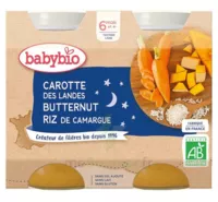 Babybio Pot Bonne Nuit Carotte Courge Butternut Riz à PARON