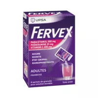 Fervex Etat Grippal Paracetamol/vitamine C/pheniramine Adultes Framboise, Granulés Pour Solution Buvable En Sachet à PARON