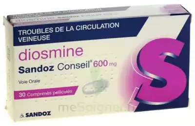 Diosmine Sandoz Conseil 600 Mg, Comprimé Pelliculé à PARON