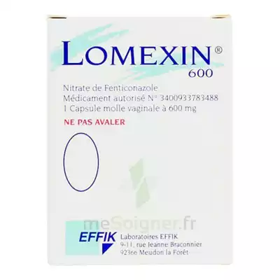 Lomexin 600 Mg Caps Molle Vaginale Plq/1 à PARON